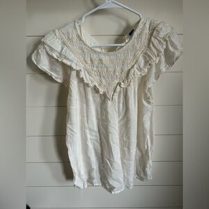 Elegant Cream Women's Top